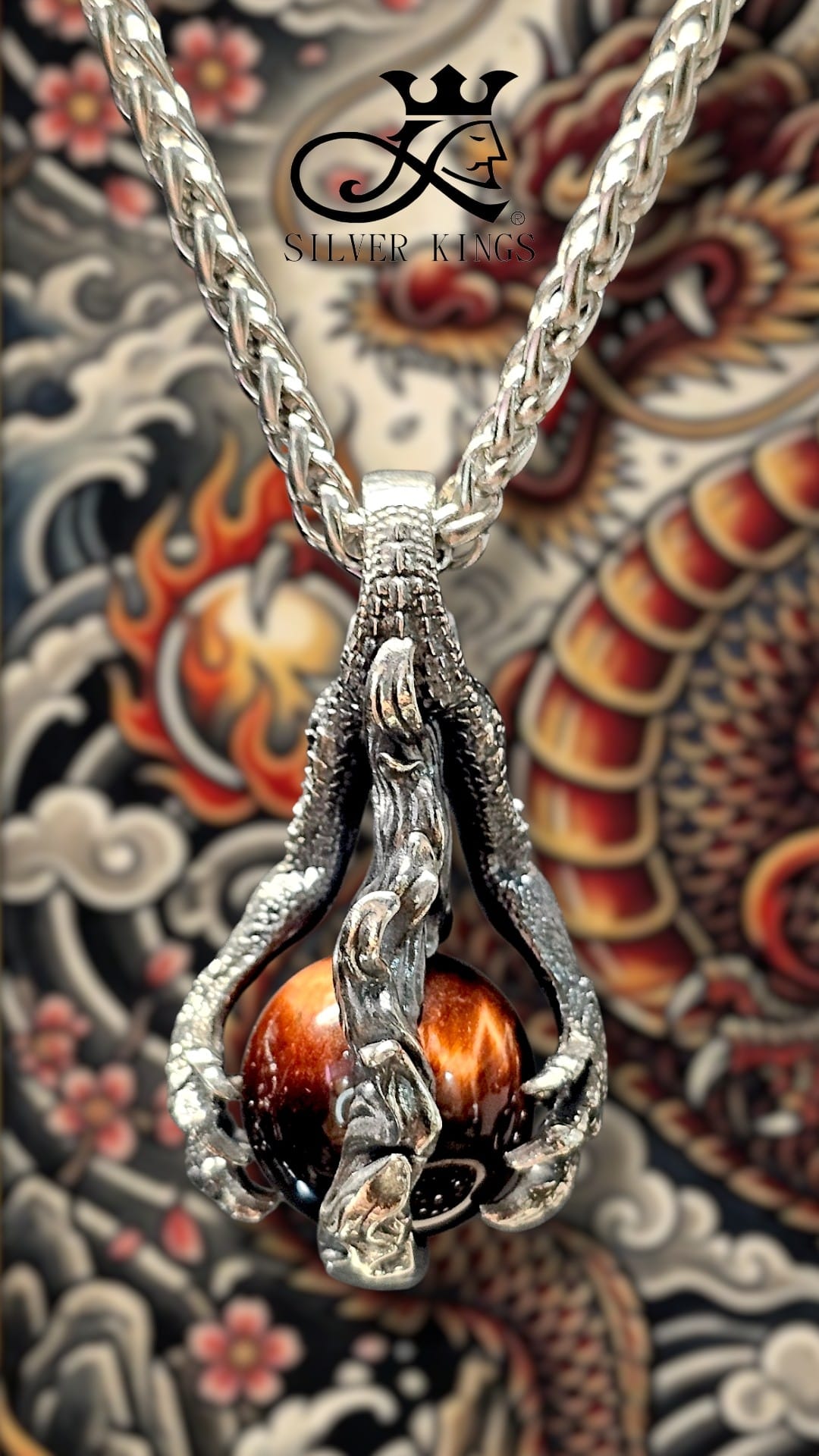 「鎮龍」「焚天珠」吊咀 Inferno Dragon Bead Pendant