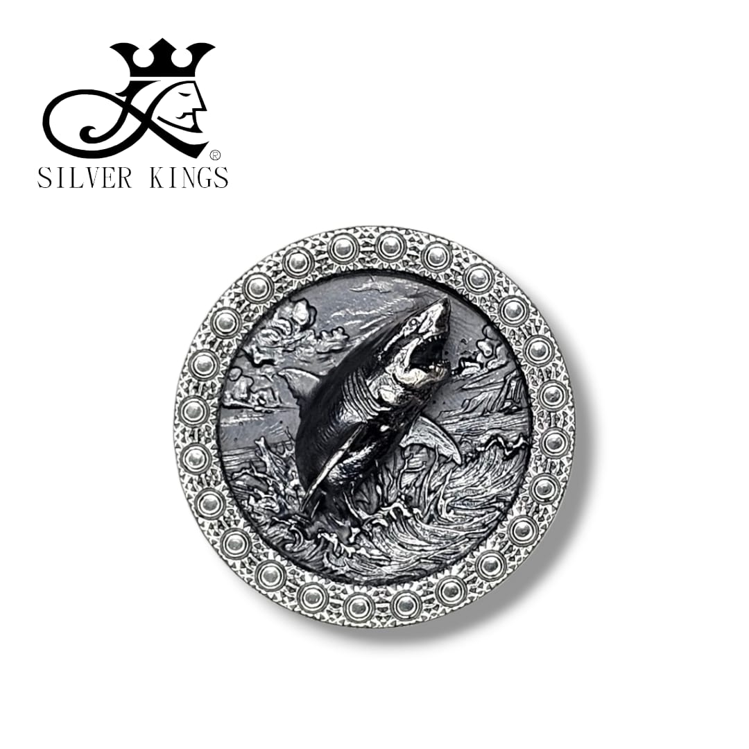 Shark Pendant Infinity [大白鯊] with chain)