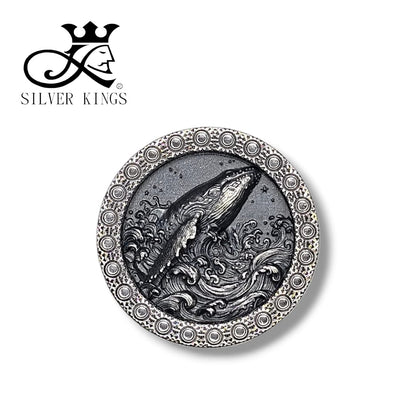 Blue Whale pendant Infinity [藍鯨] with chain)