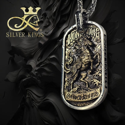 【午馬 · 逐荒】 (The Battle Charger) Tag Pendant
