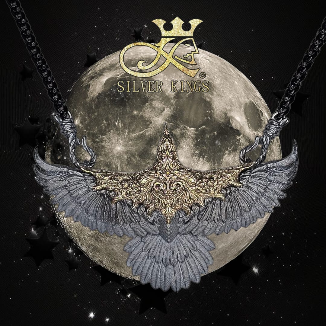 Moon Crow Pendant