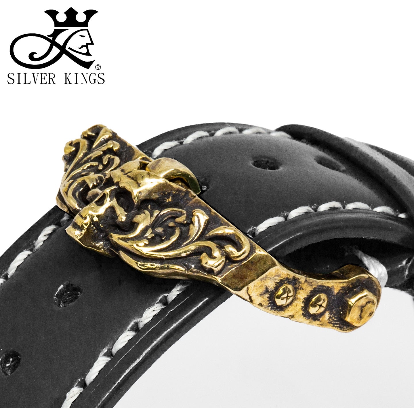 Genuine Leather strap Brass buckle