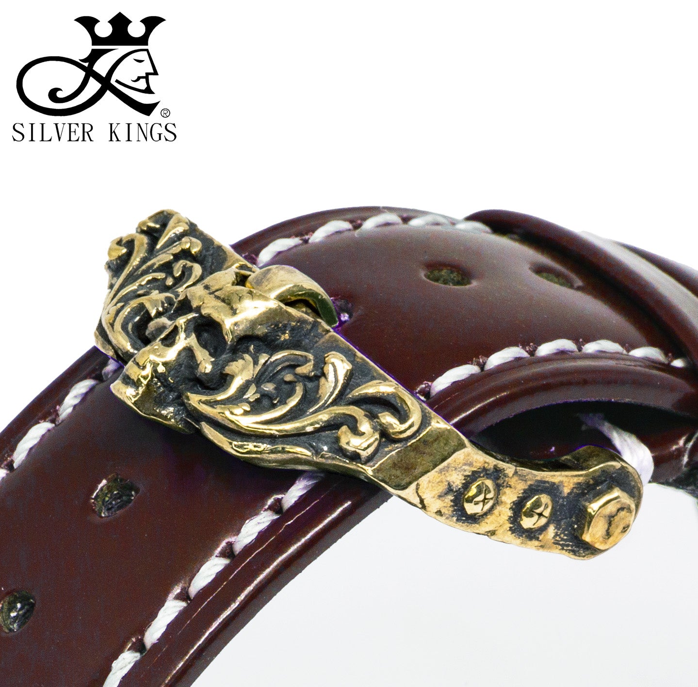 Genuine Leather strap Brass buckle