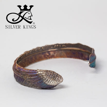 Rainbow Crow Feather Bangle