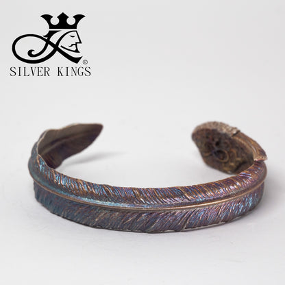 Rainbow Crow Feather Bangle